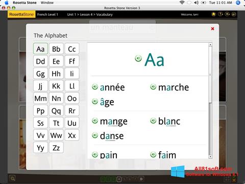 Ekran görüntüsü Rosetta Stone Windows 8.1