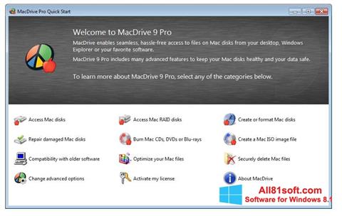 Ekran görüntüsü MacDrive Windows 8.1