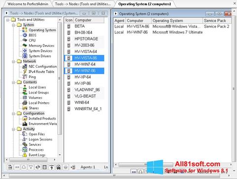 Ekran görüntüsü Remote Administration Tool Windows 8.1