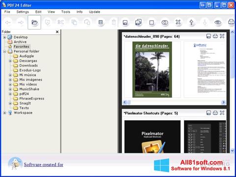 Ekran görüntüsü PDF24 Creator Windows 8.1