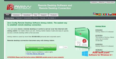 Ekran görüntüsü Ammyy Admin Windows 8.1