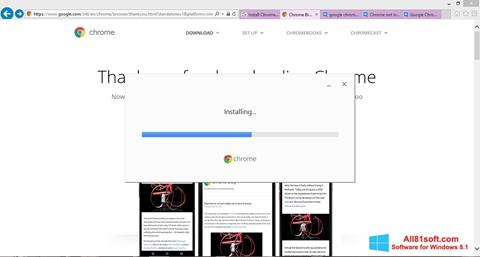Ekran görüntüsü Google Chrome Offline Installer Windows 8.1
