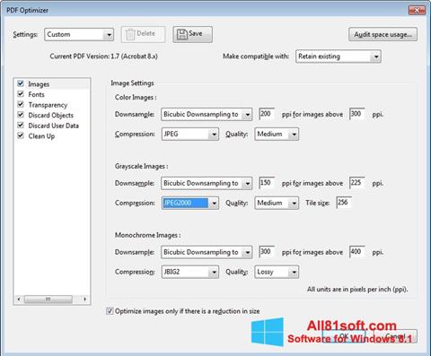 Ekran görüntüsü Adobe Acrobat Pro DC Windows 8.1