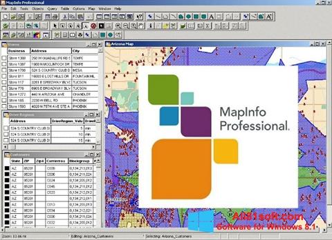 Ekran görüntüsü MapInfo Professional Windows 8.1