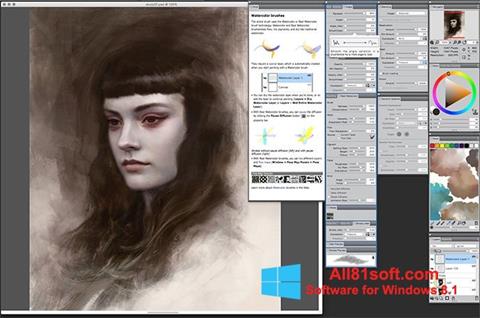 Ekran görüntüsü Corel Painter Windows 8.1