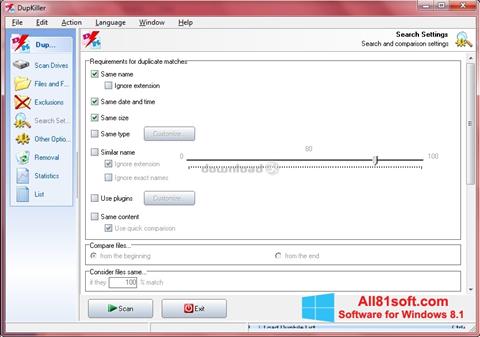 Ekran görüntüsü DupKiller Windows 8.1