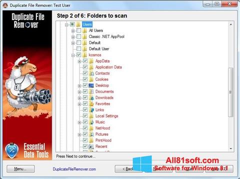 Ekran görüntüsü Duplicate File Remover Windows 8.1