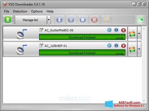 Ekran görüntüsü VSO Downloader Windows 8.1