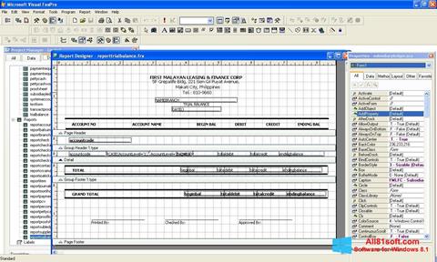 Ekran görüntüsü Microsoft Visual FoxPro Windows 8.1