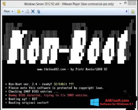 Ekran görüntüsü Kon-Boot Windows 8.1