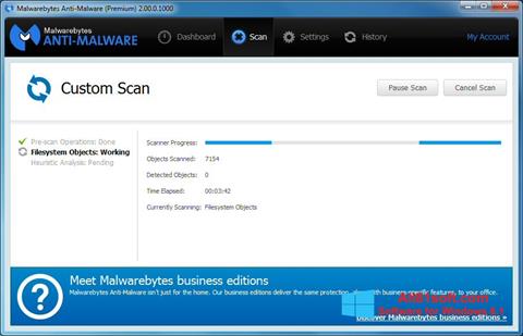 Ekran görüntüsü Malwarebytes Anti-Malware Windows 8.1
