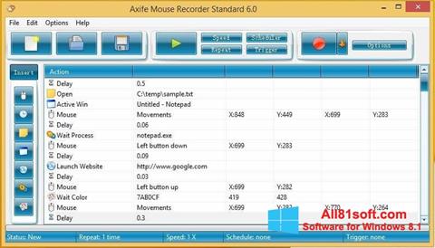 Ekran görüntüsü Mouse Recorder Windows 8.1