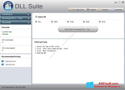 Ekran görüntüsü DLL Suite Windows 8.1