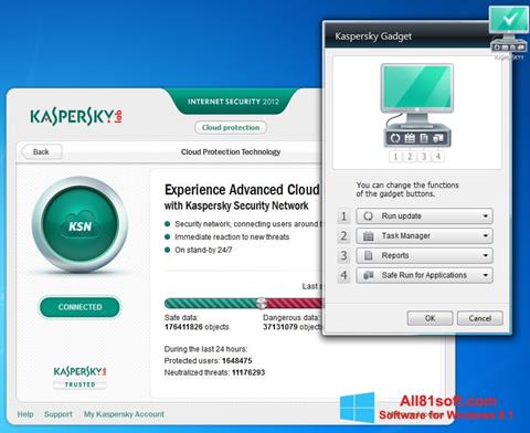 Ekran görüntüsü Kaspersky Internet Security Windows 8.1