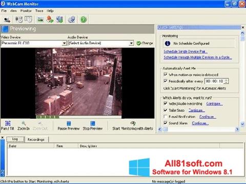 Ekran görüntüsü WebCam Monitor Windows 8.1