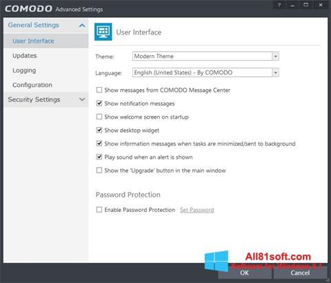 Ekran görüntüsü Comodo Internet Security Windows 8.1