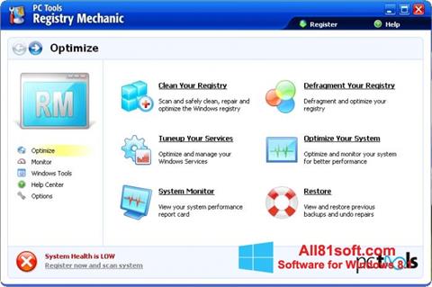 Ekran görüntüsü Registry Mechanic Windows 8.1