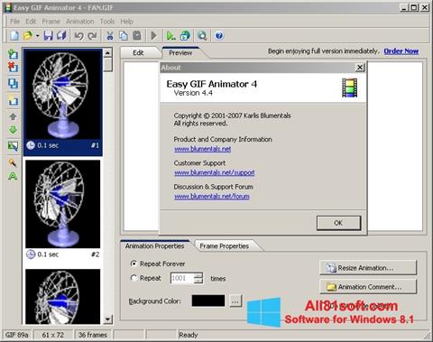 Ekran görüntüsü Easy GIF Animator Windows 8.1