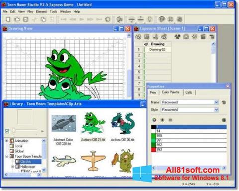 Ekran görüntüsü Toon Boom Studio Windows 8.1