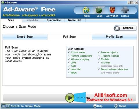 Ekran görüntüsü Ad-Aware Free Windows 8.1