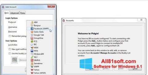 Ekran görüntüsü Pidgin Windows 8.1