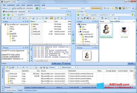 Ekran görüntüsü SmartFTP Windows 8.1