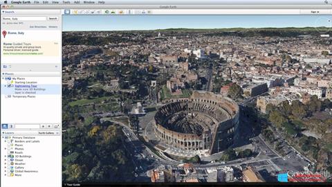 Ekran görüntüsü Google Earth Windows 8.1