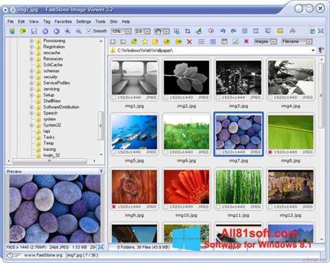 Ekran görüntüsü FastStone Image Viewer Windows 8.1