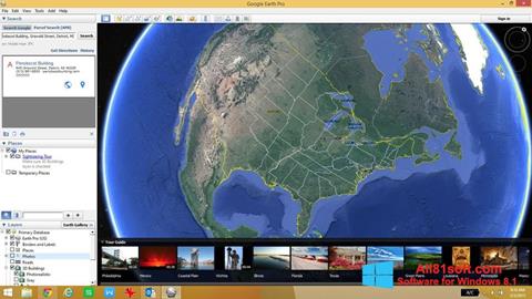 Ekran görüntüsü Google Earth Pro Windows 8.1