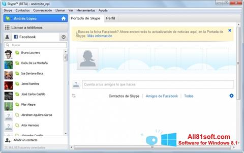 Ekran görüntüsü Skype Beta Windows 8.1