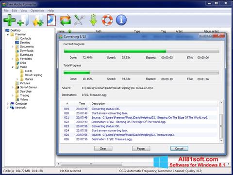 Ekran görüntüsü Free Audio Converter Windows 8.1