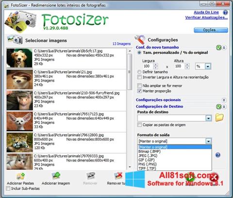 Ekran görüntüsü Fotosizer Windows 8.1