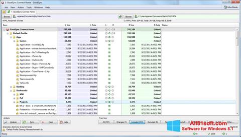 Ekran görüntüsü GoodSync Windows 8.1