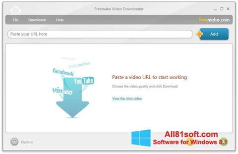 Ekran görüntüsü Freemake Video Downloader Windows 8.1